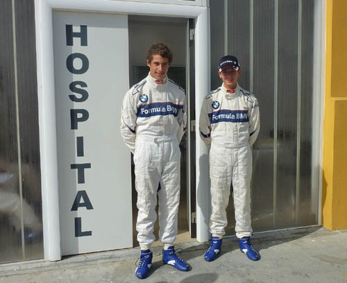 Joel Affolter en Dave Blom in Formule BMW